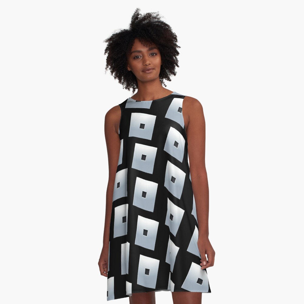 Roblox Silver Block Graphic T Shirt Dress By T Shirt Designs Redbubble - roblox neon dress