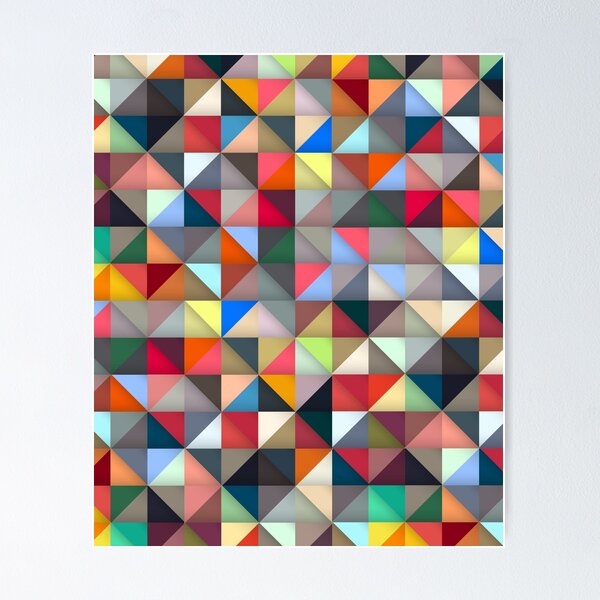 Item preview, Multi-coloured Geometric Design designed and sold by AtarangiDesigns.