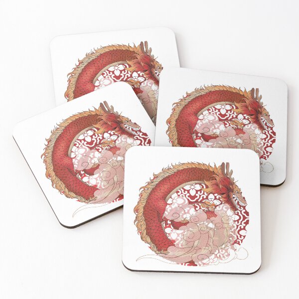 Item preview, Asian Dragon Chinese with Round Border designed and sold by Wangfu-tees.