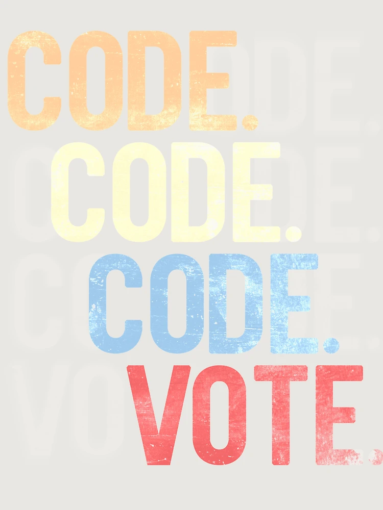 Thumbnail 6 of 6, Premium Oversized Sweatshirt, Code Vote Coding Programmer Coder Developer Gift designed and sold by allclassyart.