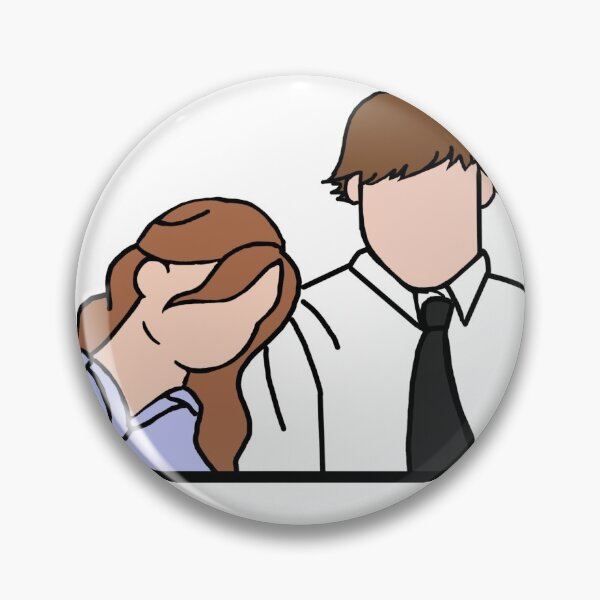 Item preview, Jim and Pam romantic sticker designed and sold by AmeliaandMeg.