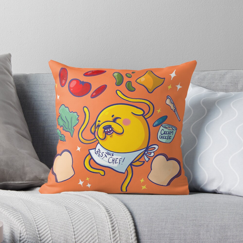 Make a sandwich with jake! Throw Pillow
