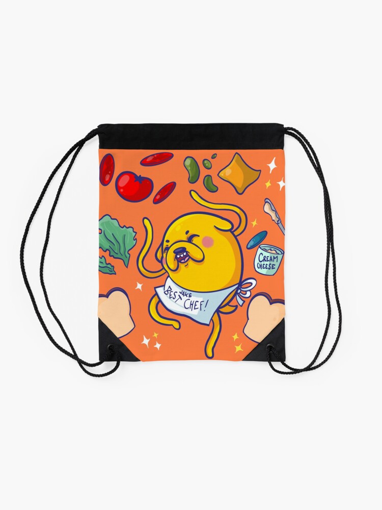 Alternate view of Make a sandwich with jake! Drawstring Bag