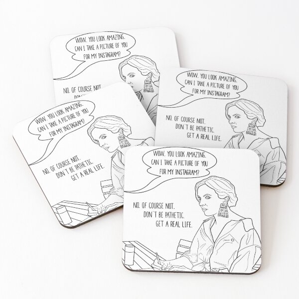 Item preview, Line Drawing Killing Eve - Villanelle S2 “Can I take a picture of you for my Instagram?” Amsterdam Scene designed and sold by Sinead Ashcroft.
