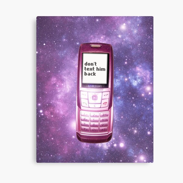 2000s flip phone aesthetic protect me from what I want design | Canvas Print