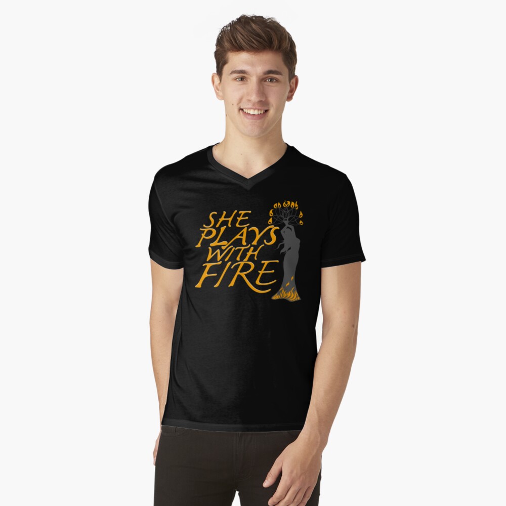 Item preview, V-Neck T-Shirt designed and sold by meleyart.