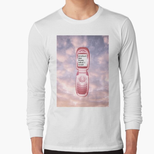 2000s flip phone aesthetic protect me from what I want design Greeting  Card for Sale by Dealbhan