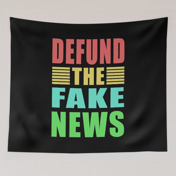 Item preview, Defund The Fake News Vintage Style designed and sold by vineeth.