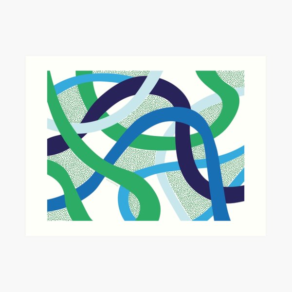Calming Curves Art Print