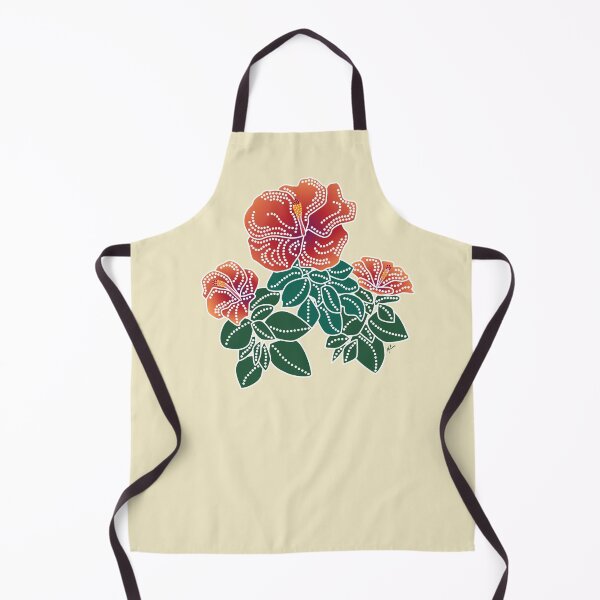 Item preview, Red Batik Hibiscus designed and sold by belly-e-luna.