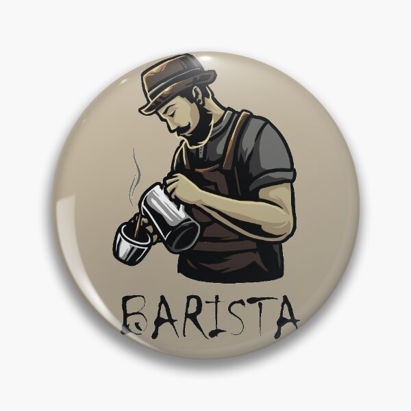 Item preview, Brutal Barista making coffee on white designed and sold by coffeeapparel.