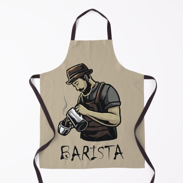 Item preview, Brutal Barista making coffee on white designed and sold by coffeeapparel.