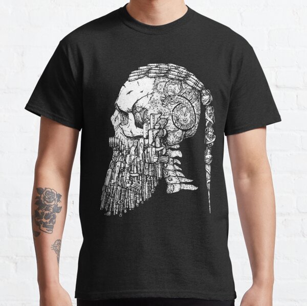 Bearded Viking Skull Viking Tattoo Ragnar Viking Classic T-Shirt