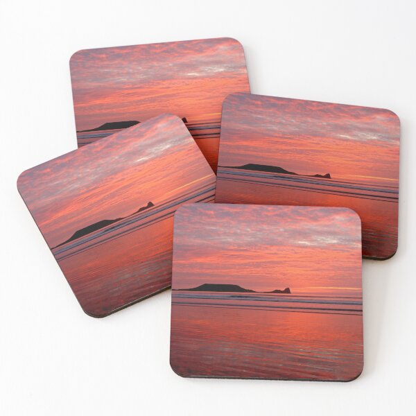 Item preview, Pink Sunset at Worm's Head, Gower designed and sold by rltbevan.