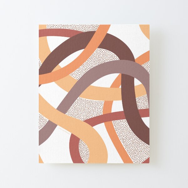 Coral Curves Canvas Mounted Print