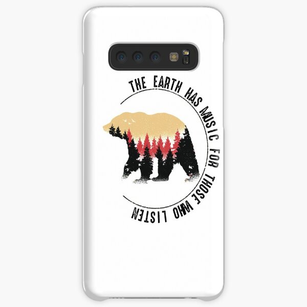 Bear Sunset Tree Hiking Mountain Earth has Music Samsung Galaxy Snap Case