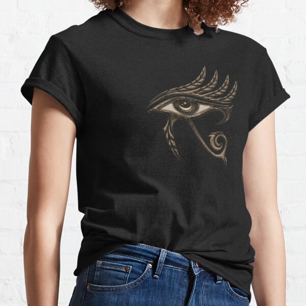 Vista previa del artículo con la obra «Ojo de Horus, Plumas, Halcón, Símbolo de protección, Amuleto de la suerte, Mitología egipcia, Símbolo, Horus, Ojo», diseñado y vendido por nitty-gritty.