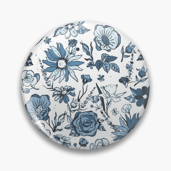 Item preview, Verde azulado y blanco jardín Chintz designed and sold by Perrin Le Feuvre.