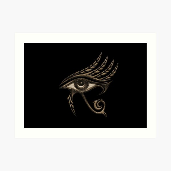 Eye of Horus, protection symbol, lucky charm, protection, luck, health, Egyptian symbol Art Print