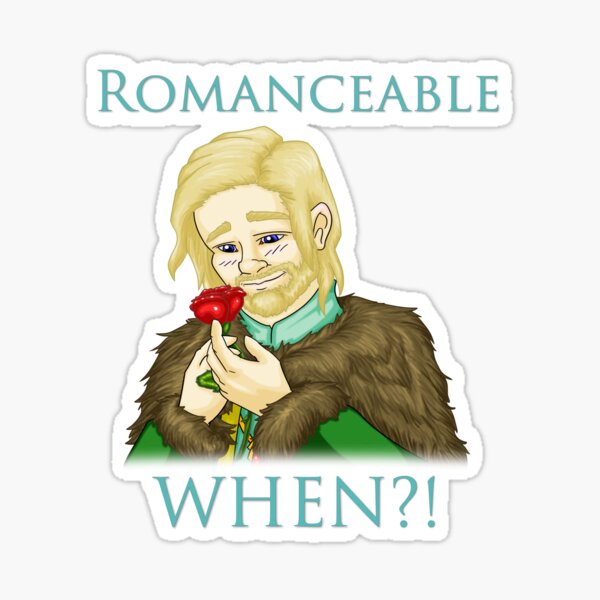 Romanceable When?! - Lucien Flavius Sticker