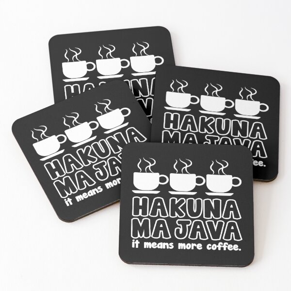 Item preview, Hakuna Majava - It Means More Coffee designed and sold by MarianRossberg.