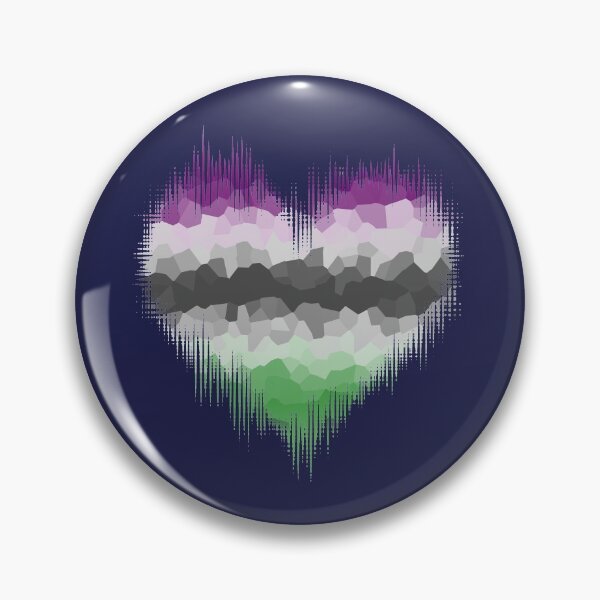 Item preview, Aspec Aroace Glitch Heart designed and sold by Kiloueka.