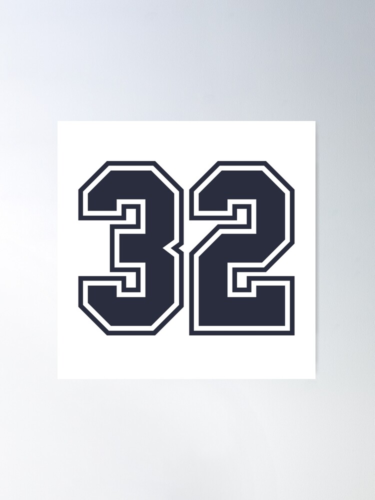 33 Sports Number Thirty-Three Poster for Sale by HelloFromAja