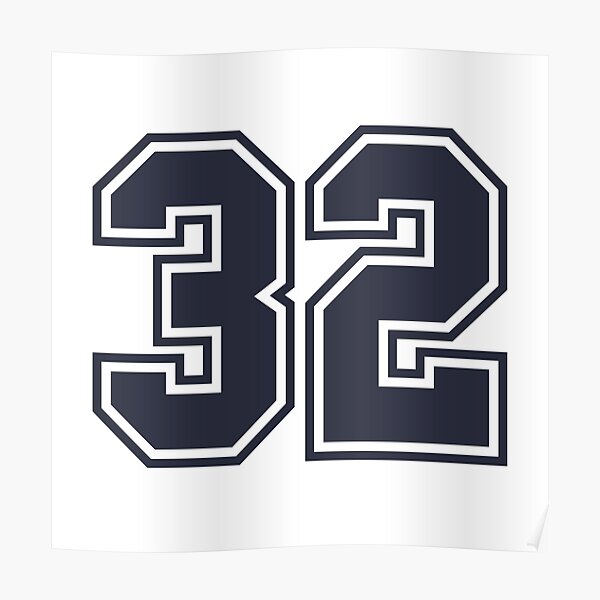 33 Sports Number Thirty-Three Poster for Sale by HelloFromAja