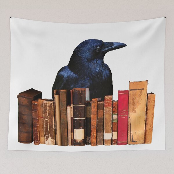 Artikelvorschau, Black Raven behind old Books entworfen und verkauft von Move-Art.