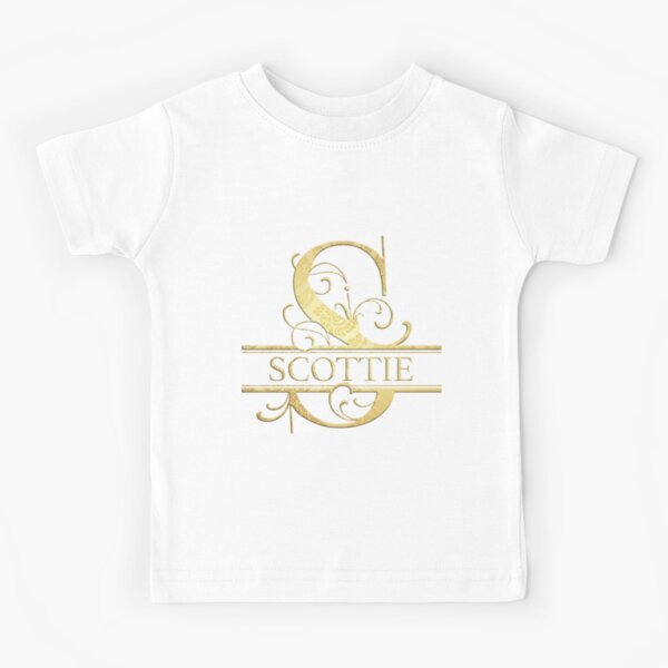 Scottie Name - Monogram Letter S The Scottie Name Gift For Scottie Kids T-Shirt