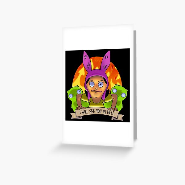 &quot;Louise - Bobs Burgers&quot; Greeting Card by Ameerart | Redbubble