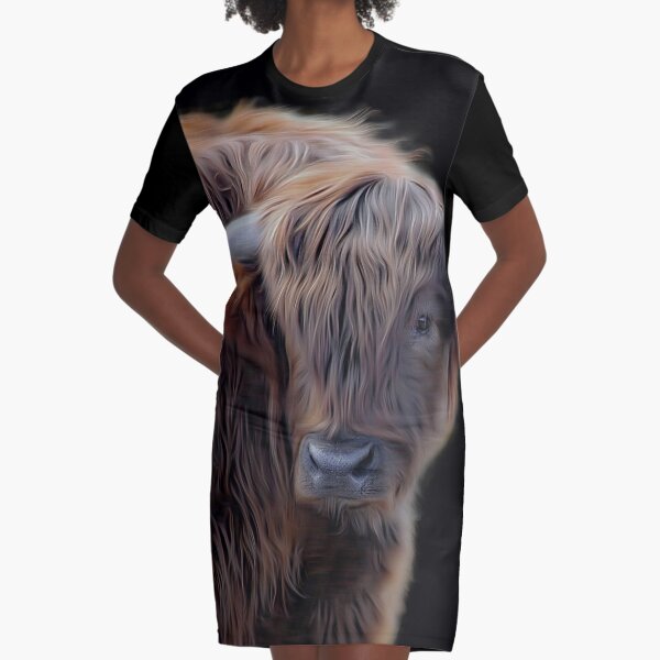 Vista previa del artículo con la obra «Vaca Highland escocesa», diseñado y vendido por HaleyRedshaw.