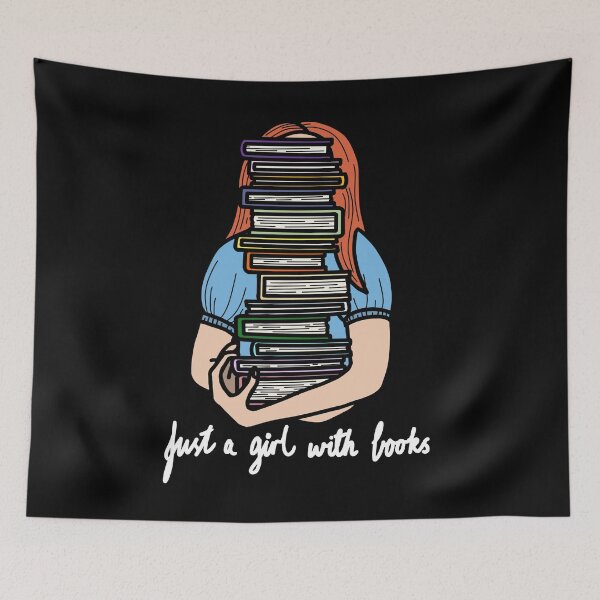 Item preview, Girl With Books #1 designed and sold by BundaBear.