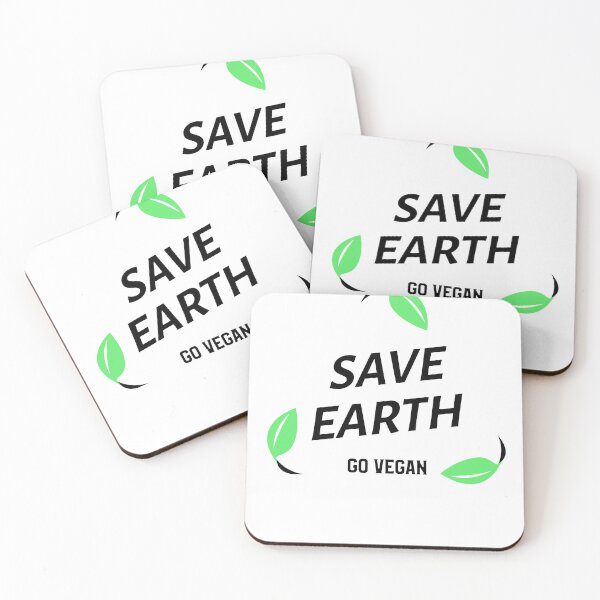 Item preview, Save Earth, Go Vegan designed and sold by azmndesigns.
