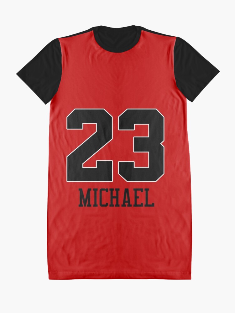 23 Michael Jordan Graphic T-Shirt Dress by nbagradas