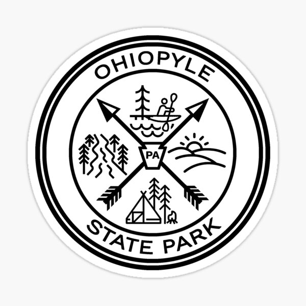 Item preview, Ohiopyle State Park BW drawing designed and sold by VanyaKar.