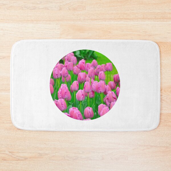 Item preview, Pink Tulips Round Photo designed and sold by Redinsart.
