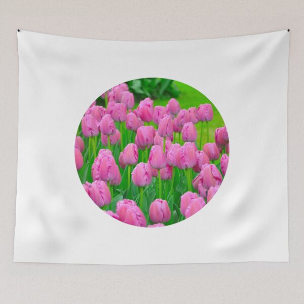 Item preview, Pink Tulips Round Photo designed and sold by Redinsart.