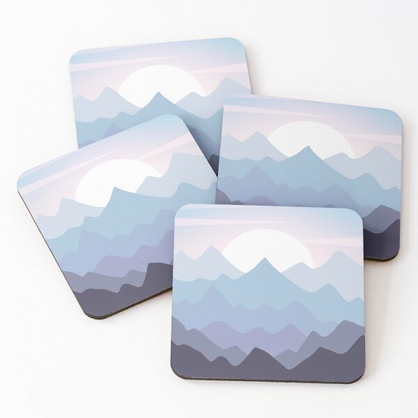 Item preview, Beautiful Pastel Sunrise in the Mountains  designed and sold by anabear-art.