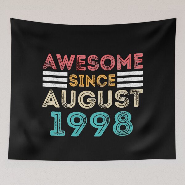 Item preview, Awesome Since August 1998 - Vintage 22nd Birthday Gift designed and sold by meedTee.