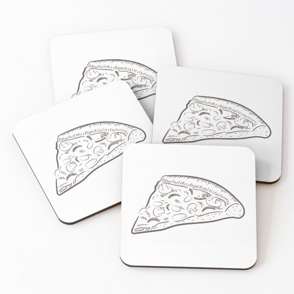 Item preview, Cute Sketch Doodle Freshly Baked Pizza Slice designed and sold by Maria Simone.