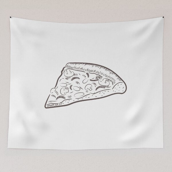 Item preview, Cute Sketch Doodle Freshly Baked Pizza Slice designed and sold by Maria Simone.