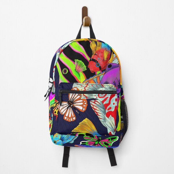 Item preview, Tropical Fish and Butterflies- a combination of colourful fish and butterflies for a whimsical piece designed and sold by Marta Tesoro.