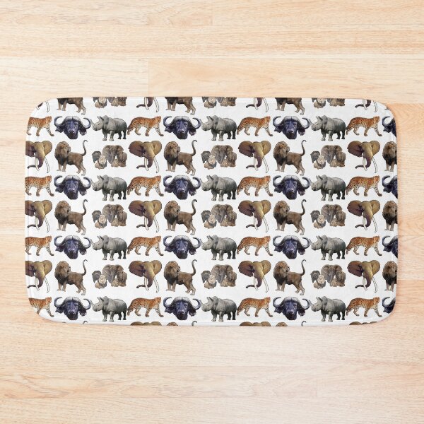 Item preview, Linear African Big Five Pattern designed and sold by TeeZoneZtore.