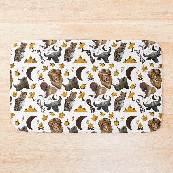 Item preview, African Big Five Safari Wallpaper designed and sold by TeeZoneZtore.