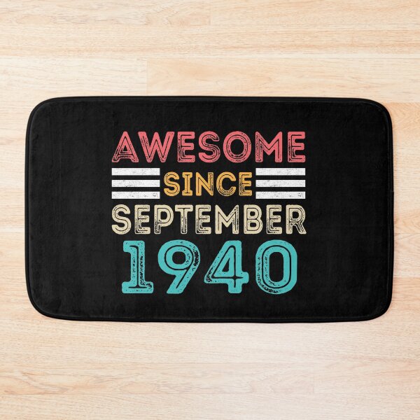 Item preview, Awesome Since September 1940 - Vintage Retro Birthday Gift designed and sold by meedTee.