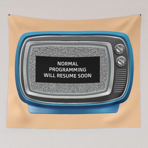 Item preview, Retro TV Resume Soon - AMUS0020 designed and sold by 3-Starfish.