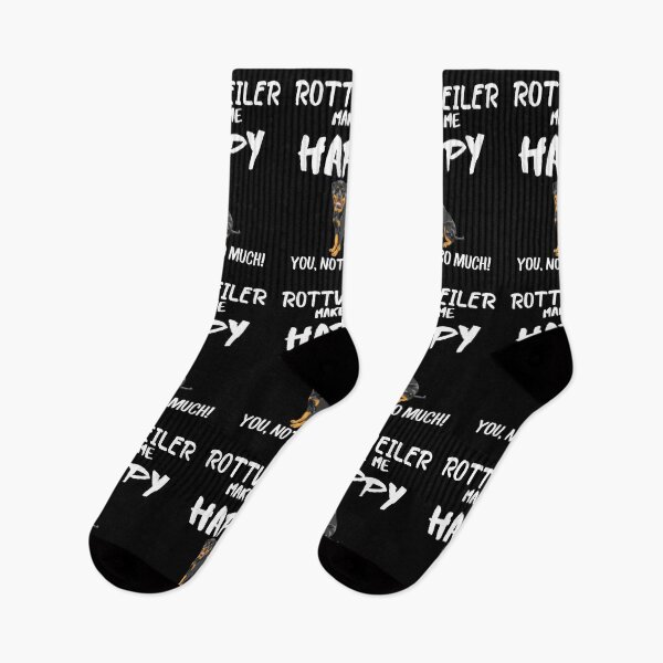 Item preview, Rottweilers make me happy you not so much quote, funny dog saying designed and sold by OneTimeEngineer.
