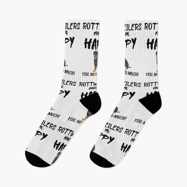 Item preview, Rottweilers make me happy you not so much quote, funny dog saying designed and sold by OneTimeEngineer.