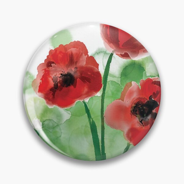 Item preview, Watercolour Poppies designed and sold by JillyBeanDesign.
